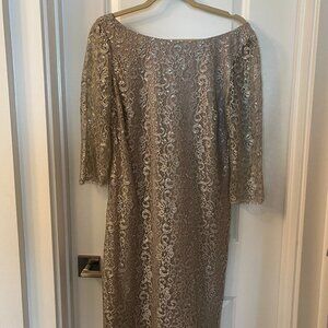 Calvin Klein Champagne lace dress
